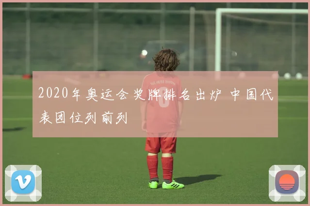 2020年奥运会奖牌排名出炉 中国代表团位列前列